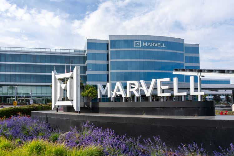 Marvell Technology office building in Santa Clara, California, USA
