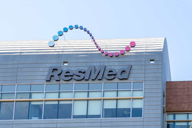 ResMed headquarters in San Diego, CA, USA.