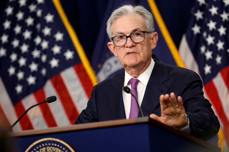 Federal Reserve Chair Powell Holds A News Conference Following The Federal Open Market Committee Meeting
