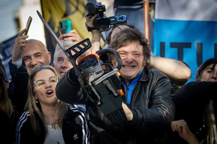Argentina elects chainsaw-wielding outsider Javier Milei as president Argentina elects chainsaw-wielding outsider Javier Milei as president