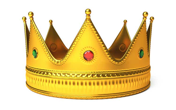 Gold Crown Isolated On White