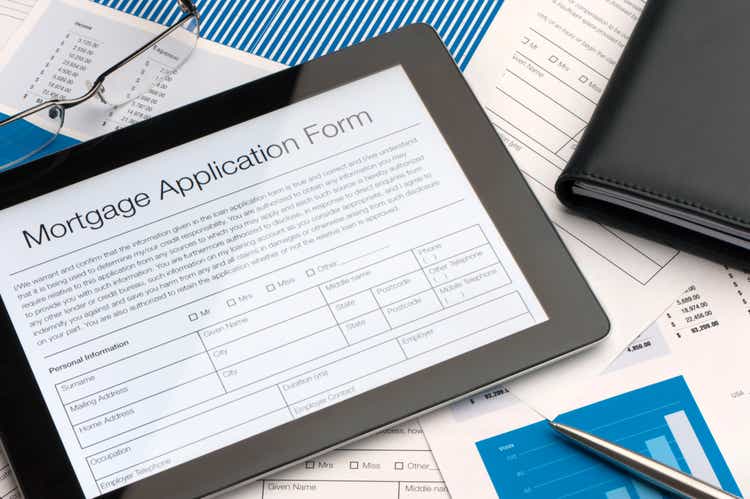 Online mortgage application form