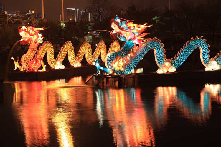 Chinese traditional dragon lantern