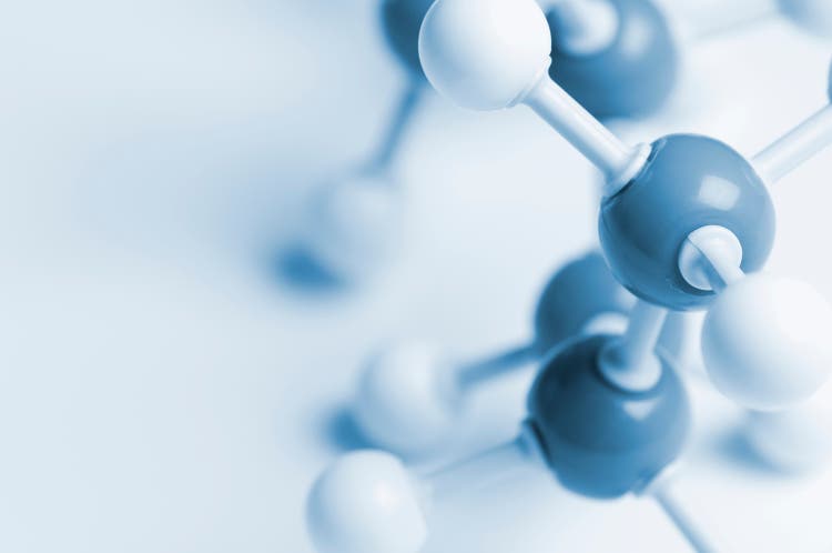 Model of DNA molecules connected together with copyspace