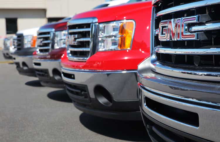 GM Trucks at Dealership