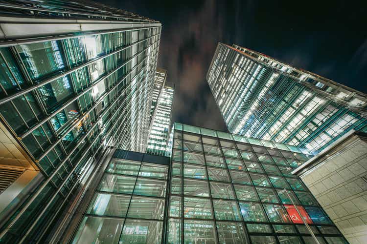 Window Skyscraper Business Office, Corporate building in London, England, UK