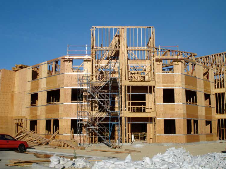 Construction Site Apartment Building San Fernando Valley California