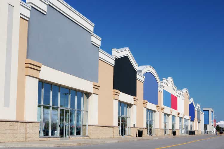 Modern Strip Mall Store Buildings