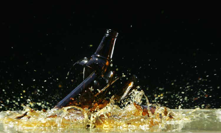 Smashing Beer Bottle