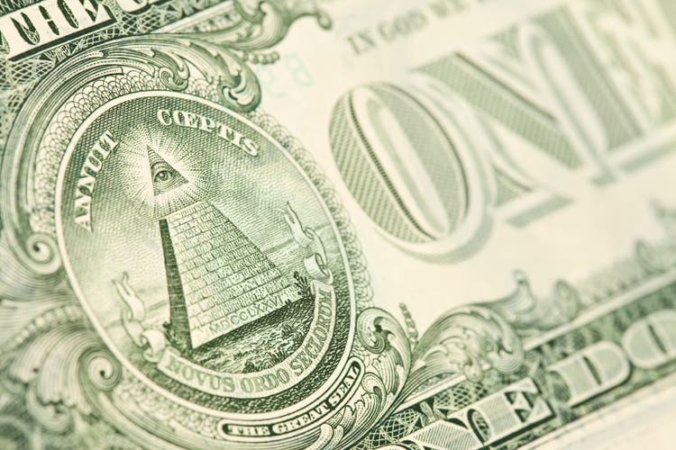 Das Auge von Providence One Dollar Bill