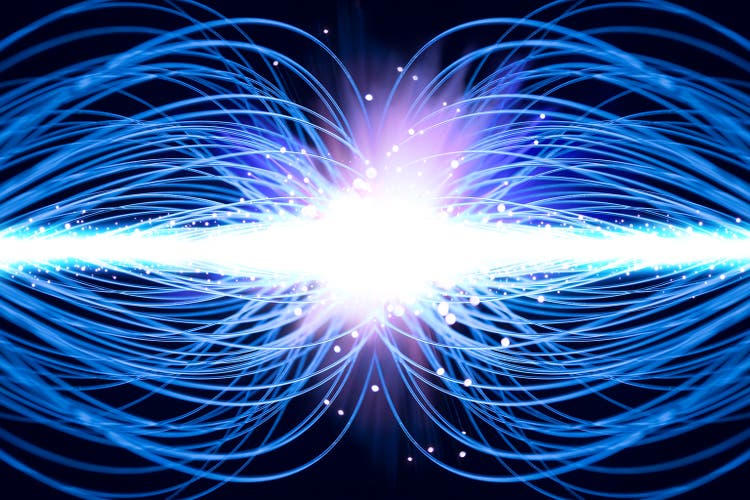 Colliding particles abstract XXL
