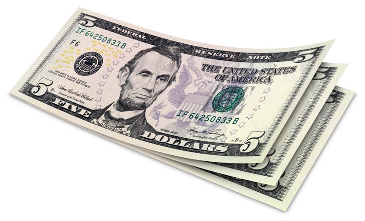 Five Dollar Banknotes