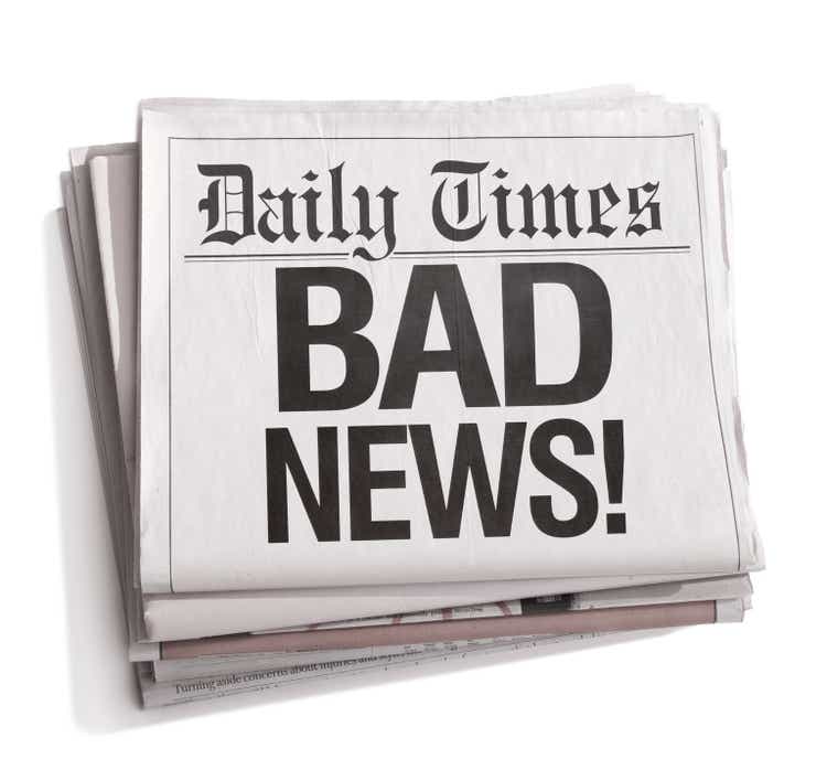 Newspaper Headlines Bad News