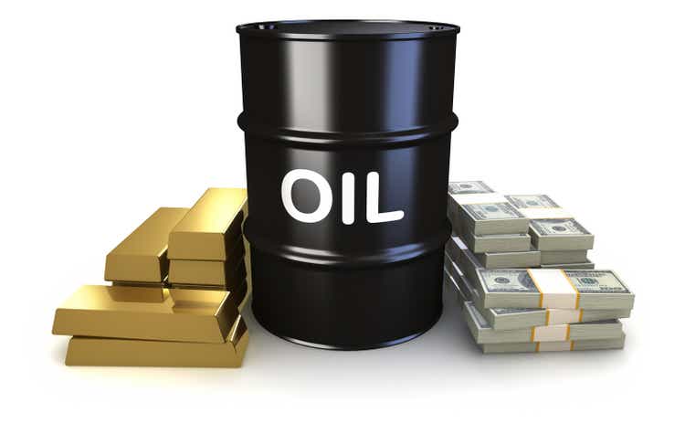 Oil, gold, and money