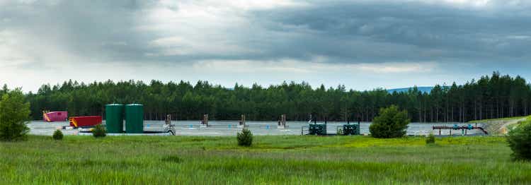 Marcellus shale gas well site