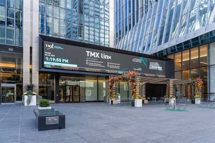 TMX Market Centre on Adelaide St in Toronto, ON, Canada