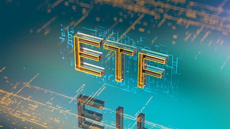 ETF Exchange-traded fund concept