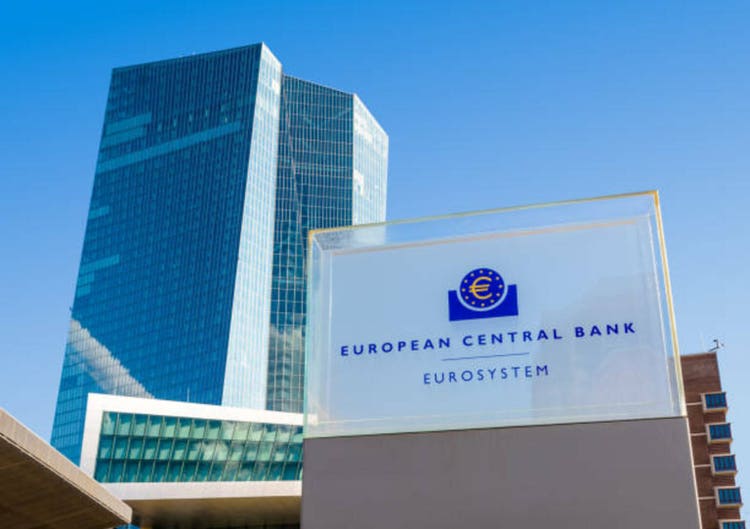 Seat of the European Central Bank (ECB) in Frankfurt am Main, Germany.