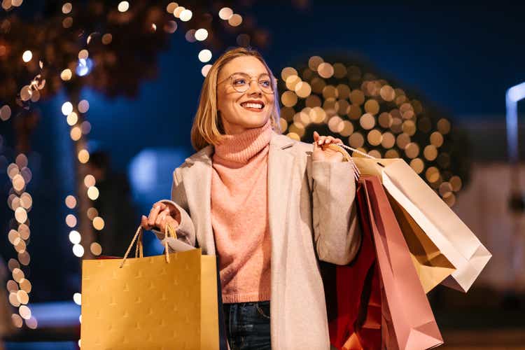 Woman with shopping bags