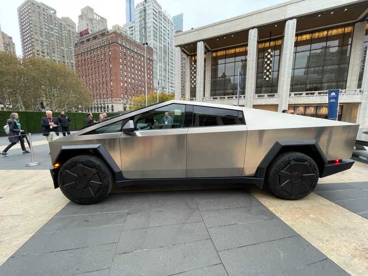 Tesla Cybertruck on public display at NYC