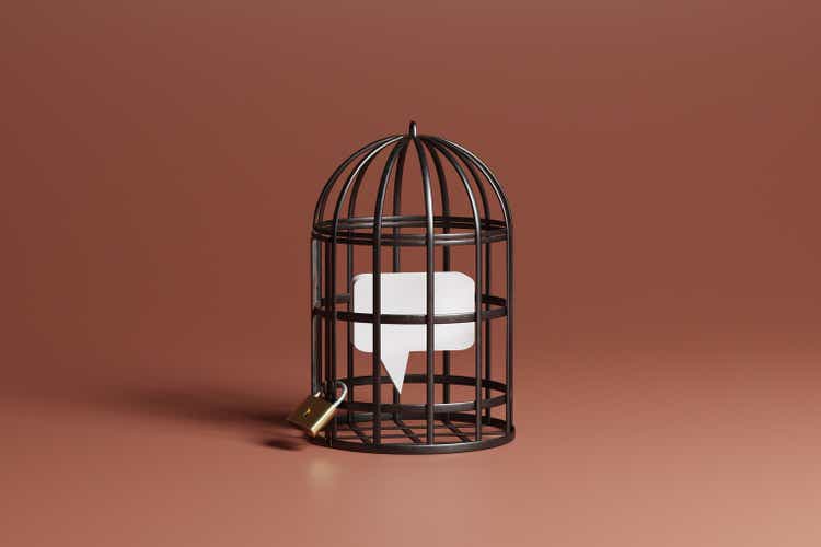 Restricted Speech Bubbles in Cage