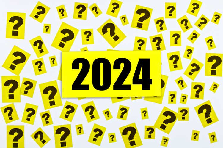 2024 with question marks