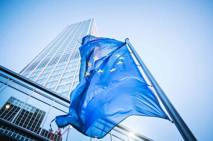 Flag of the European Community - Eurotower