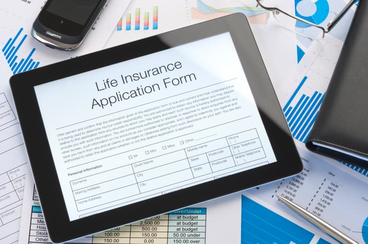 Online life insurance application form