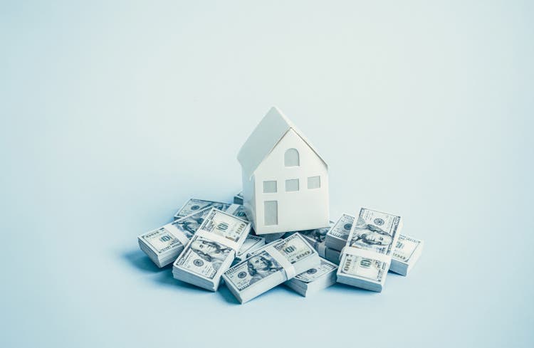 Money management or financial plan with property real estate concepts.banking soft loan and term loan.investment and expenses cost