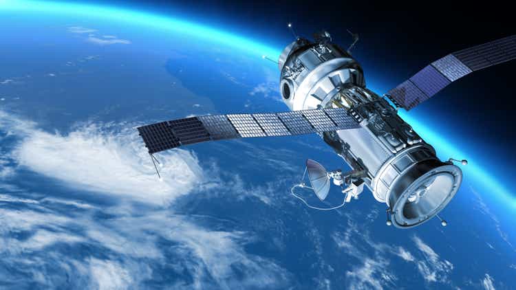 A space station in Earth orbit.