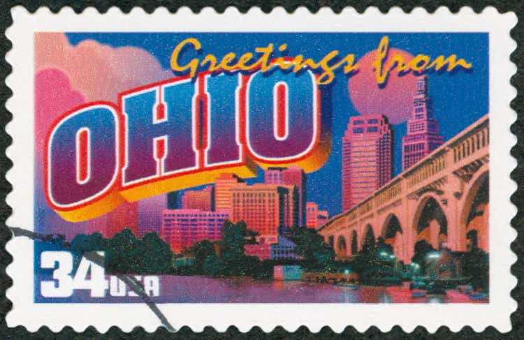 Greetings from Ohio postage stamp