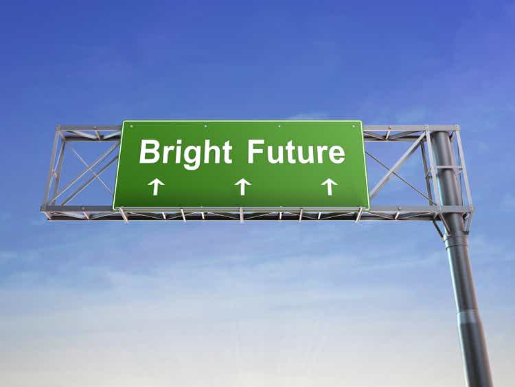 Bright Future Ahead - highway sign concept