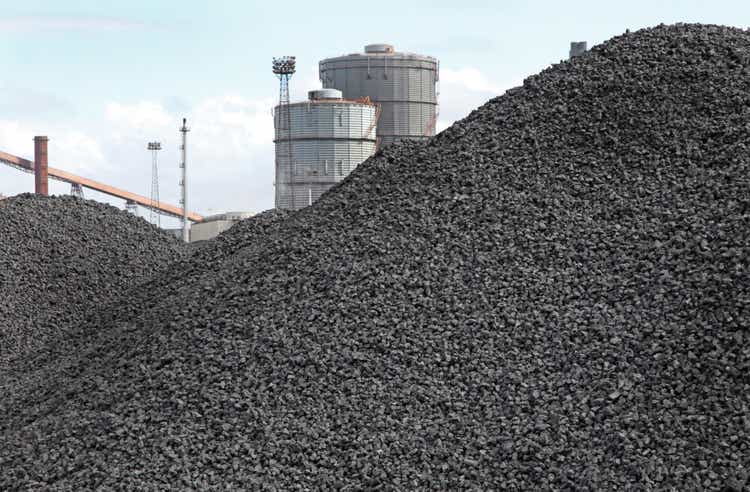 piles of coking coal
