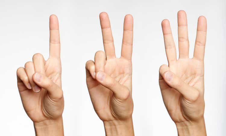 One, Two, Three - Counting with Fingers (XXXL)