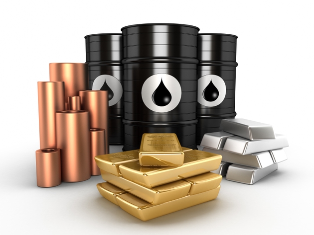 Oil, gold,platinum and copper