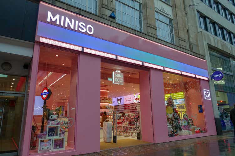 Miniso lifestyle brand store, 100 Oxford Street, London