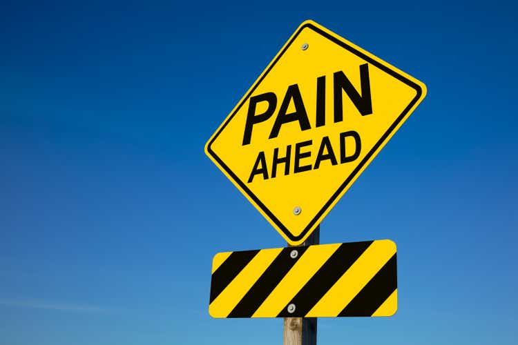 Pain Ahead Yield Sign