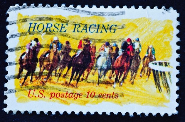Horse Racing Stamp
