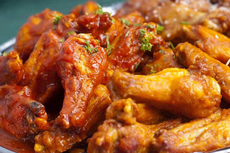 Picture of hot spicy Buffalo wings