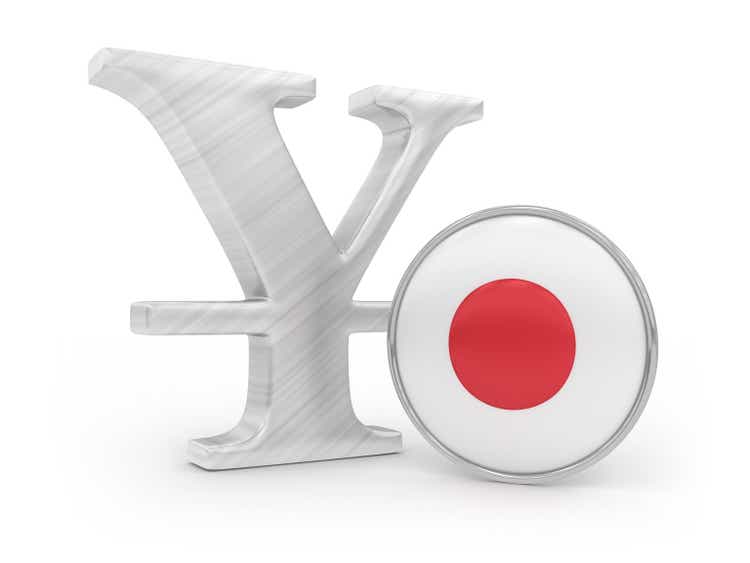 Japanese flag and yen