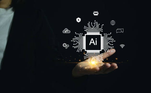 Women using tool AI, technology smart robot science and artificial intelligence technology, and innovation futuristic and global connection for providing access to information.Chat with AI. AI concept.