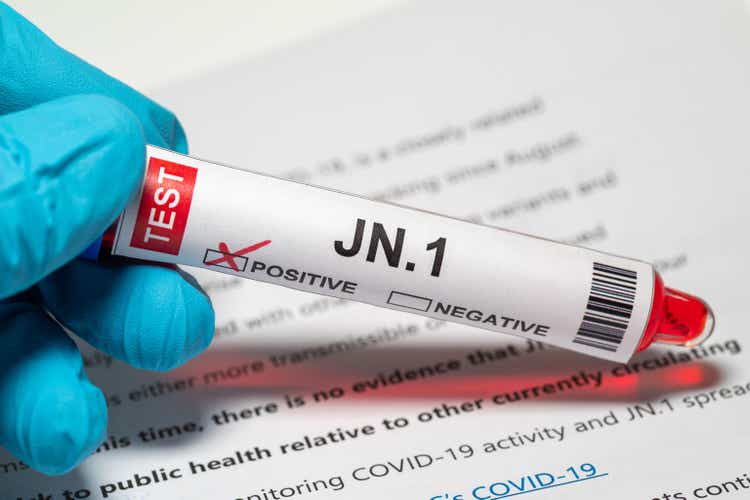 Background of SARS-CoV-2 Variant JN.1,Medical health concept