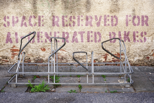Generative AI satire on the street