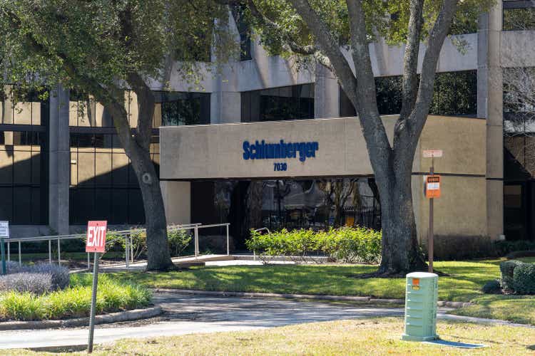 Schlumberger executive office in Houston, TX, USA.