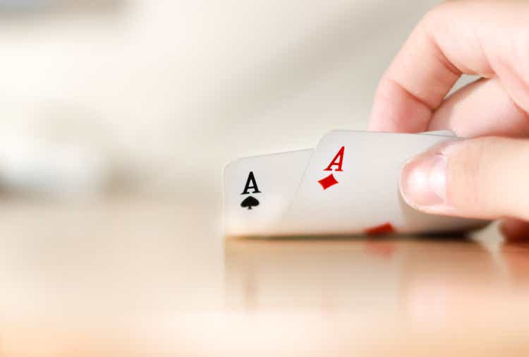 Poker pair of aces