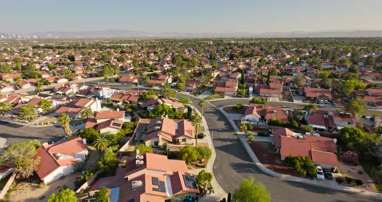 Drone photo of Summerlin South, Nevada on a clear day