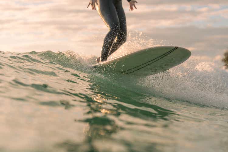 Surfing waves in Australia