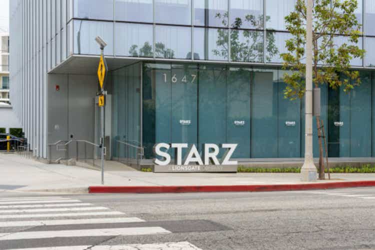 Starz headquarters on Stewart St in Santa Monica, California, USA