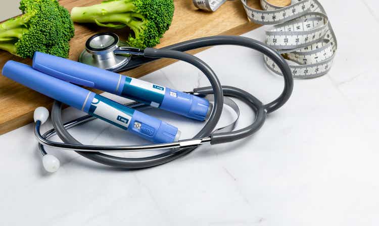 Ozempic Insulin injection pen or insulin cartridge pen for diabetics.