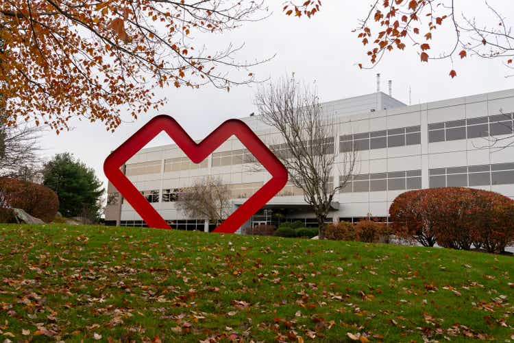 The office building of CVS Health at its Corporate Headquarters at 1 CVS Dr, Woonsocket, RI, USA